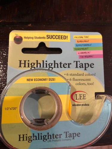 Highlighter Tape (assorted colors)